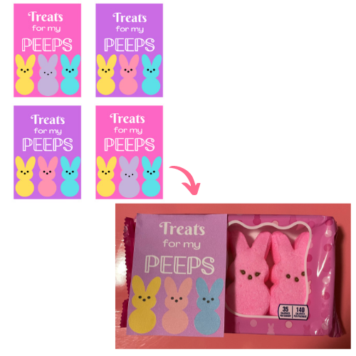 FREE Treats For My Peeps Printable for Easter