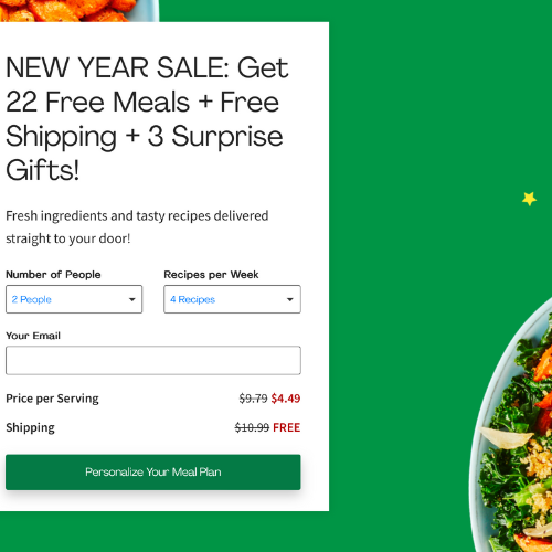 HURRY! Get 22 Free Meals + Free Shipping + 3 Surprise Gifts at Hello Fresh! - at Grocery 