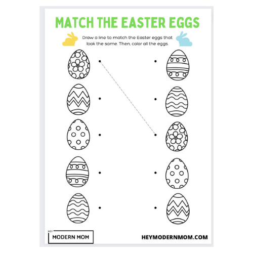 FREE Match The Easter Eggs Printable! 
