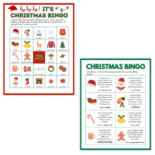 FREE Christmas Bingo Printable!!