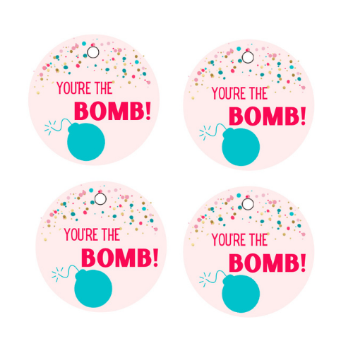 FREE Printable for Bath Bombs  - at Beauty