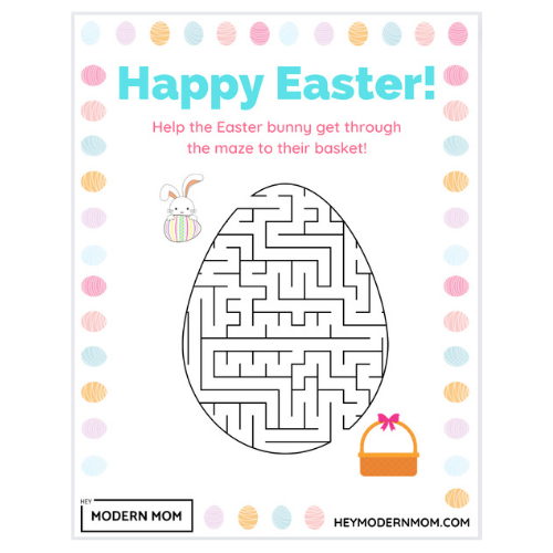 FREE Easter Maze Activity Printable 