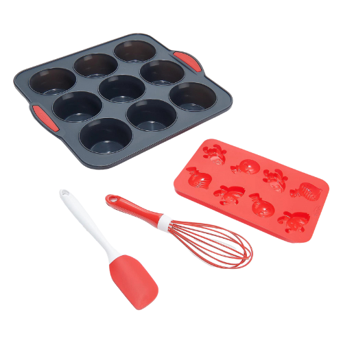 Trudeau 4-Piece Holiday Cupcake Set with Candy Mold ONLY $9.99 (reg $24) at QVC - at QVC 