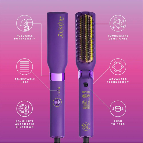Glister | Anti-Frizz Smoothing System Foldable Hot Brush ONLY $29.99 (reg $100) at Zulily - at Zulily 