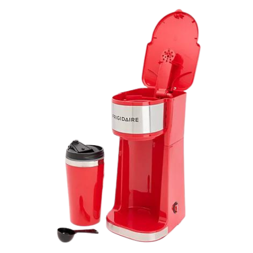 Frigidaire Stainless Steel Single Cup Coffee Maker with Travel Mug ONLY $19 (reg $49) at QVC - at Household