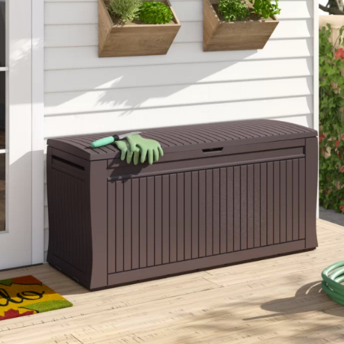Keter Comfy 71 Gallons Deck Box ONLY $66 + FREE SHIP at Wayfair - at Patio & Outdoors 