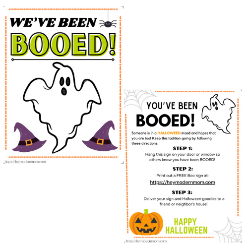 Get a FREE Printable to BOO your Neighbors this Halloween!