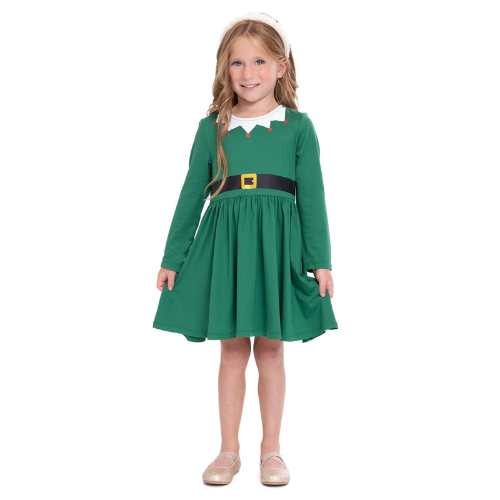 Holiday Baby and Toddler Girls’ Elf Dress with Hat ONLY $3.50 (reg $7) at Walmart - at Walmart 