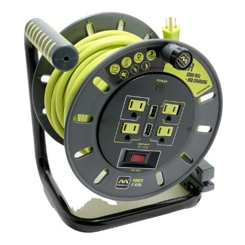 Masterplug 50' Extension Cord Reel ONLY $29.98 (reg $60) at QVC - at Electronics 