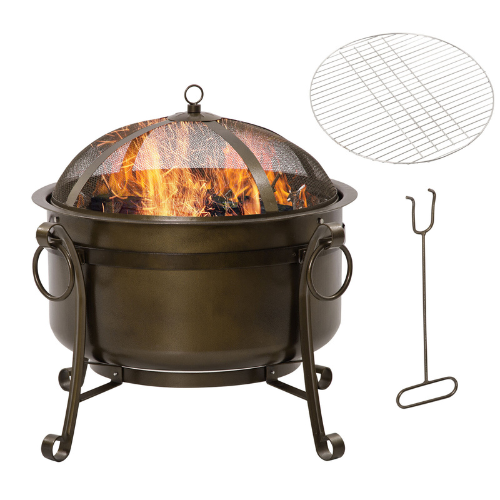 Steel Wood Burning Fire Pit Grill 30" ONLY $79.99 (reg $400) + FREE SHIP at Ebay - at Patio & Outdoors 