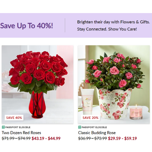 Floral Arrangements FROM $29 at 1-800-Flowers - at Personalized & Monogram 
