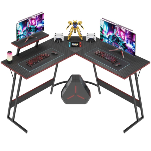 Sherri L Shaped Gaming Computer Desk with Large Monitor Stand ONLY $69.99 (reg $102) + FREE SHIP at Wayfair - at Office 