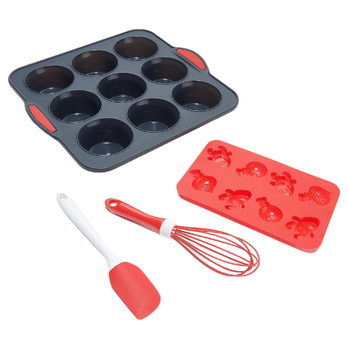Trudeau 4-Piece Holiday Cupcake Set with Candy Mold ONLY $9.99 (reg $25) at QVC - at QVC 