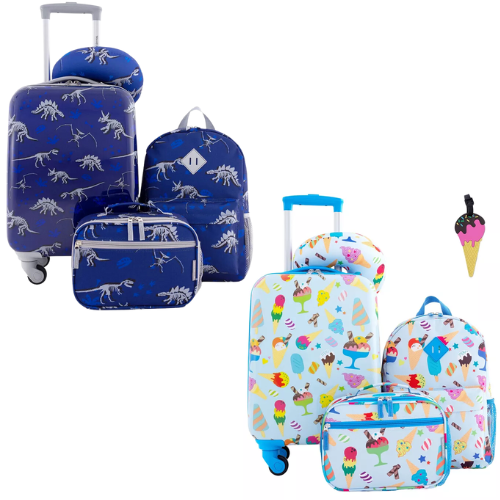 Kid's Hard Side Carry-On Spinner 5 Piece Luggage Set ONLY $69.99 (reg $179.99) + FREE SHIP at Macy's