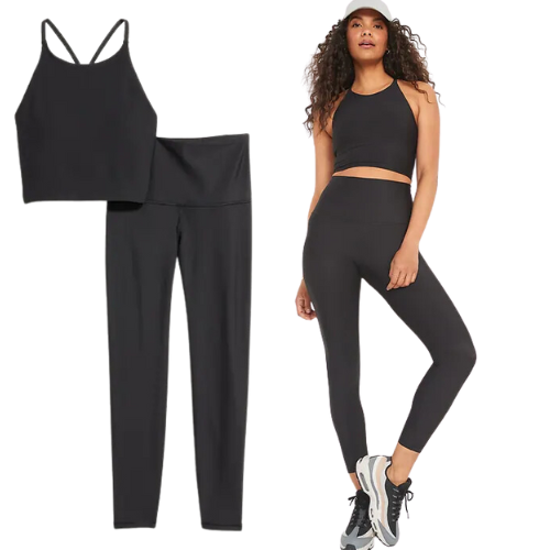PowerSoft Light Support Longline Sports Bra & Extra High-Waisted Leggings 2-Pack for Women ONLY $12 (reg $64.99) at Old Navy - at Old Navy 