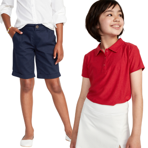Girls' Uniform Clothes ONLY $5 (reg $19.99) at Old Navy - at Old Navy 