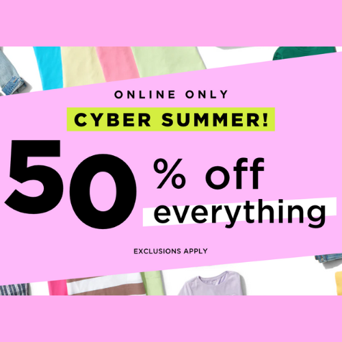 50% OFF Everything at Old Navy - at Old Navy 