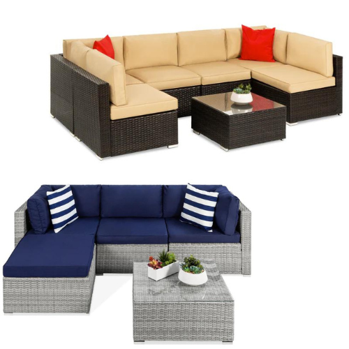 Wicker Patio Sectionals AS LOW AS $359.99 (reg $1099.99) + FREE SHIP at Best Choice Products - at Patio & Outdoors 