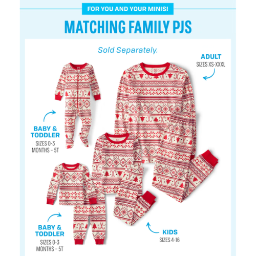 Matching Holiday Family Pajamas FROM $8 (reg $60)+ FREE SHIP at The Children's Place - at The Children's Place 