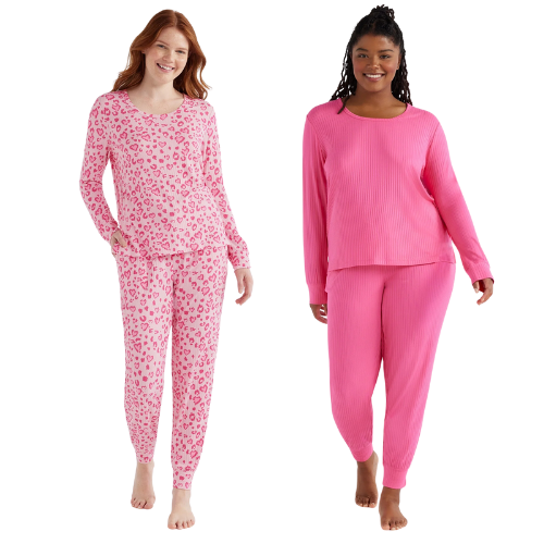 Joyspun Women’s Ribbed Top and Pants Pajama Set ONLY $6.45 (reg $14.95) at Walmart - at Walmart 