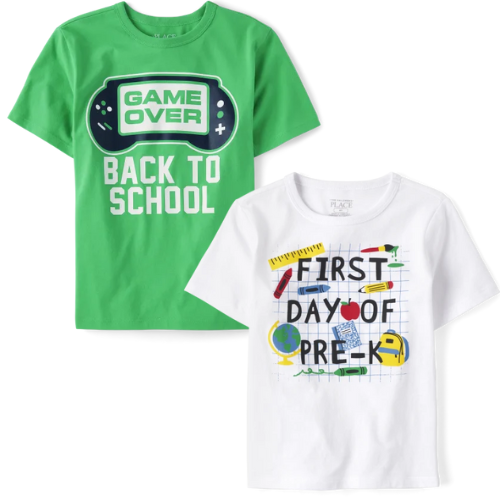 Kids School Graphic Tees ONLY $4.79 (reg $11) + FREE SHIP at The Children's Place - at The Children's Place 