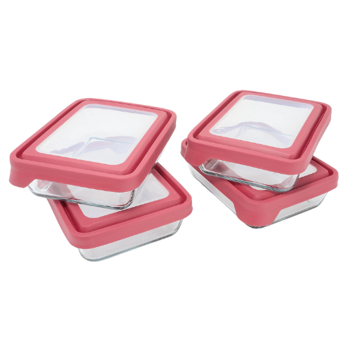 TruSeal 4-Pc Glass Rectangle Food Storage Set w/ Marker ONLY $15.60 (reg $30) at QVC - at QVC 