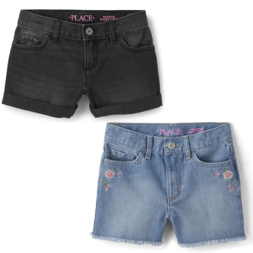 The Children’s Place Girls Demin Shorts ONLY $7.99 + FREE SHIP - at The Children's Place 