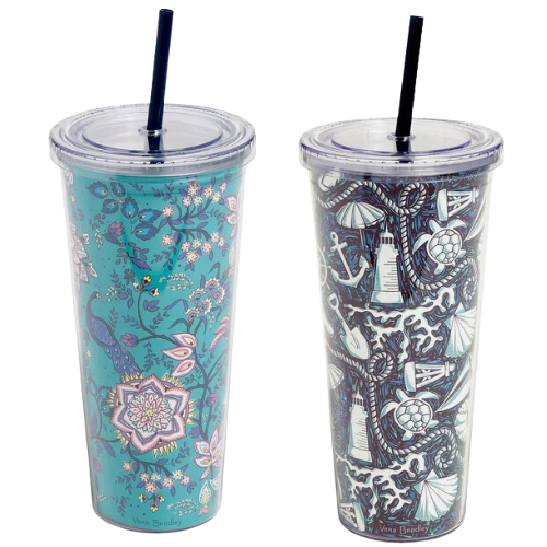 Factory Style Travel Tumbler 24oz FROM $6.20 (reg $19) at The Vera Bradley Online Outlet - at Vera Bradley 