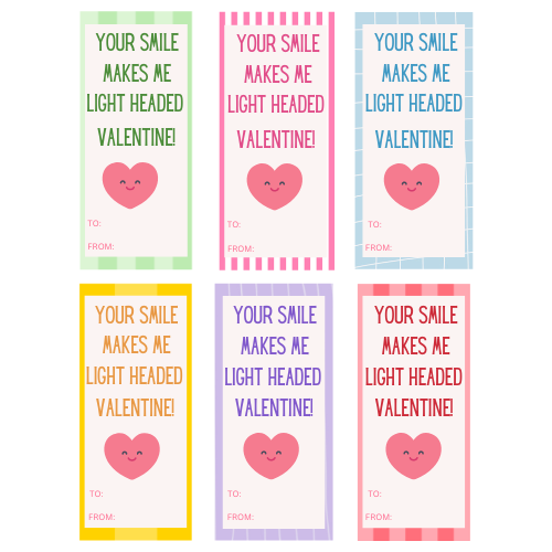 FREE Valentine's Day Printable + Matching Airheads Candies