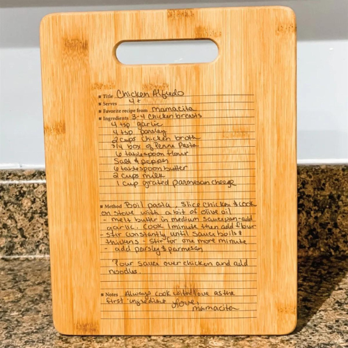 Recipe Cutting Board ALMOST 40% OFF + FREE SHIP at Jane - at Personalized & Monogram 