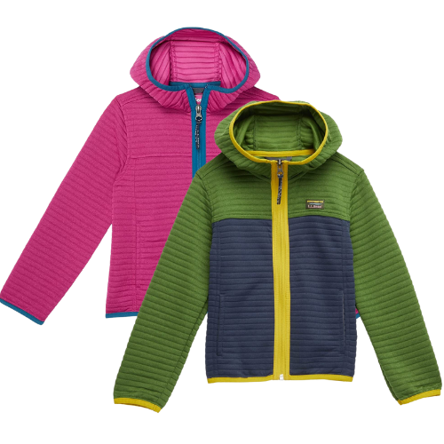 AS LOW AS $24.18 + FREE SHIP L.L.Bean Airlight Full Zip Color-Block (Big Kids) at Zappos - at Zappos 