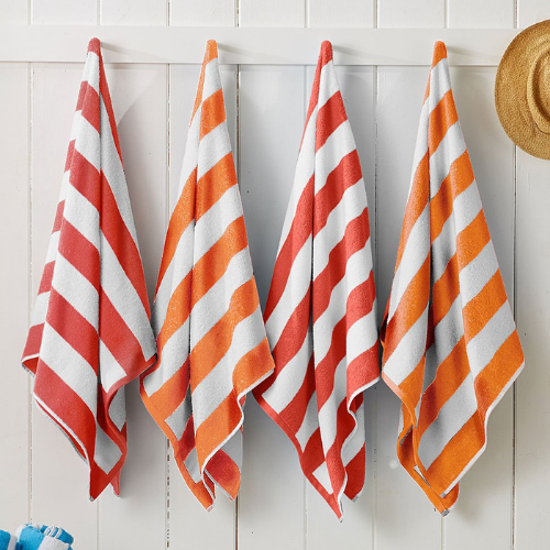  Great Bay Home Cabana Stripe Cotton Beach Towel (Set of 4) FROM $5.50 EACH at Zulily - at Target 