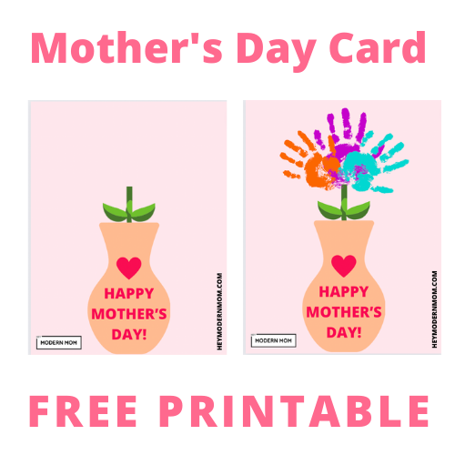 FREE Mother's Day Card Printable!