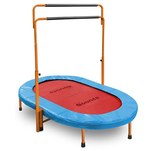 SAVE 50% OFF Bounce Galaxy Blue & Red Mini Oval Trampoline - at Health 