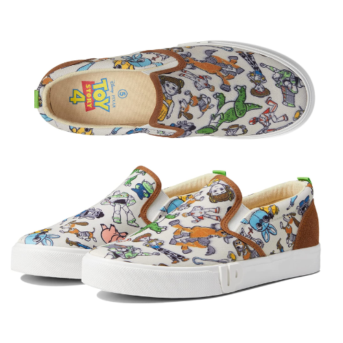 ONLY $26.52 + FREE SHIP Little Kid/Big Kid Toy Story All Over Print Slip-On Sneakers at Zappos - at Zappos 