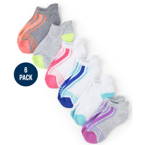 Girls Cushioned Ankle Socks 6-Pack ONLY $3.99 + FREE SHIP at The Children's Place - at The Children's Place 