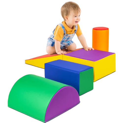 5-Piece Kids Climb & Crawl Soft Foam Shapes Structure Playset ONLY $110 (Reg $180) - at Baby 