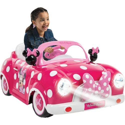 Disney Minnie Mouse Convertible Car 6 Volts Electric Ride-on ONLY $99 + FREE SHIP at Walmart - at Baby 