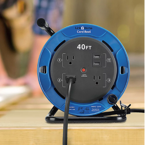 Link2Home 40' Extension Cord with 3 Power Outlets & 2 USB Ports FROM $24 (Reg $65) at QVC - at QVC 