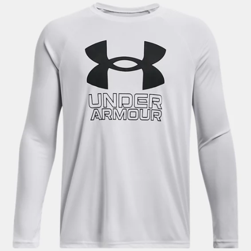 Boys' UA Tech™ Hybrid Print Fill Long Sleeve ONLY $12.98 + FREE SHIP at Under Armour Outlet - at Under Armour 