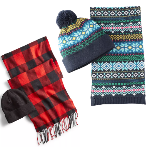 CLUB ROOM Men's Knit Scarf & Beanie Set 75% OFF at Macy's - at Macy's 