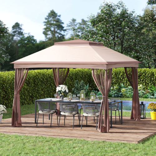 11' x 11' Outdoor 2-Tier Pop Up Gazebo Portable Party Tent ONLY $131.99 (Reg $415) at eBay - at Patio & Outdoors 
