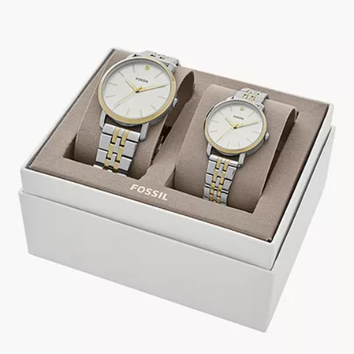 His and Her Watch Gift Set FROM $78 (Reg $330) at Fossil - at Men 