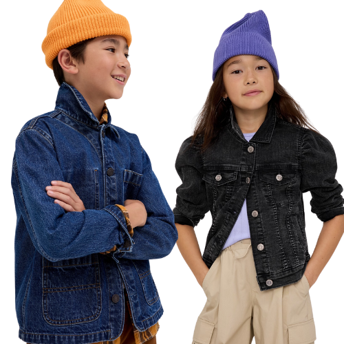 Kids  Denim Jacket with Washwell ONLY $12 (Reg $60) at Gap Factory - at Apparel